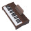 Piano Keyboard 37 2.2cm Key Walnut Grain Pattern 5