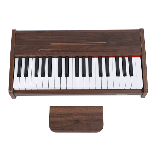 Piano Keyboard 37 2.2cm Key Walnut Grain Pattern