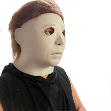 (A) Halloween Latex Horror Headgear, Mcmurd Mask