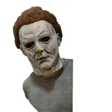 (B) Halloween Latex Horror Headgear, Mcmurd Mask