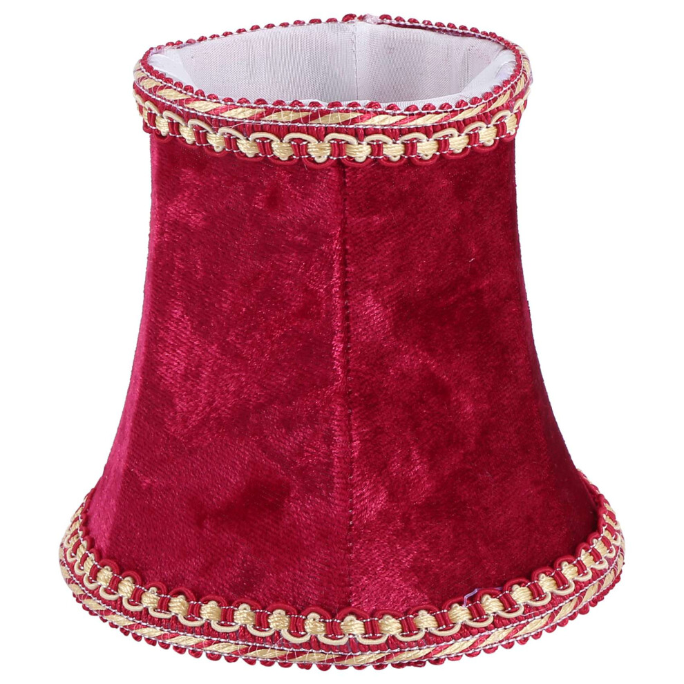 E14 Handmade Lampshade Modern European Style Wall Sconce Lamp (Red) Red