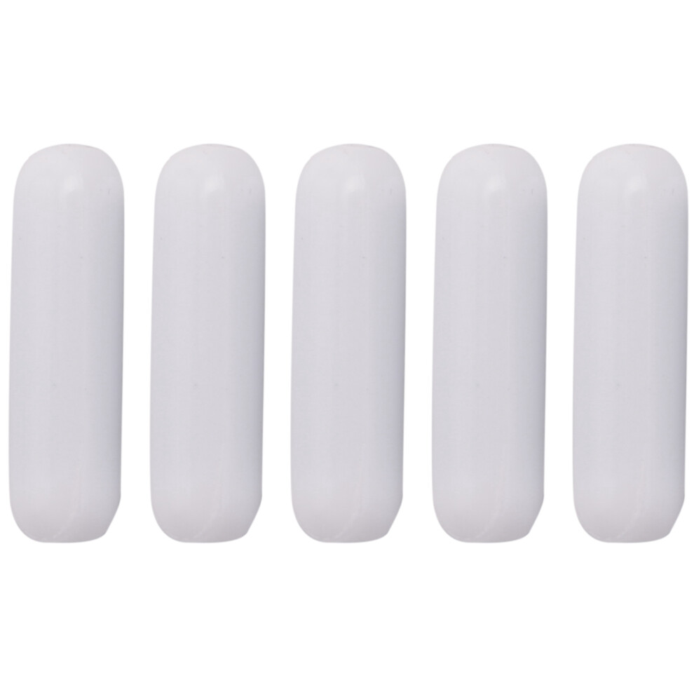5 Pcs 25mm(1Inch) PTFE Magnetic Stirrer,White Laboratory Bar,Stir Bar-image-OPC-PJKTDYJ-NEW
