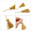 20Pcs Miniature Artificial Mini Straw Brooms Witches Decor Toy 6