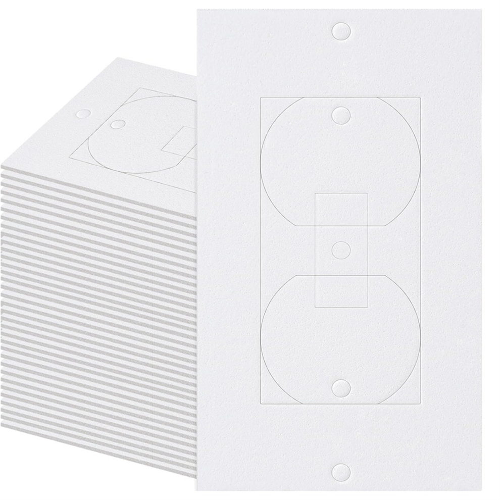 100Pc Electrical Outlet Insulation Pad, For Wall, Switch Socket Cover 4713507999475