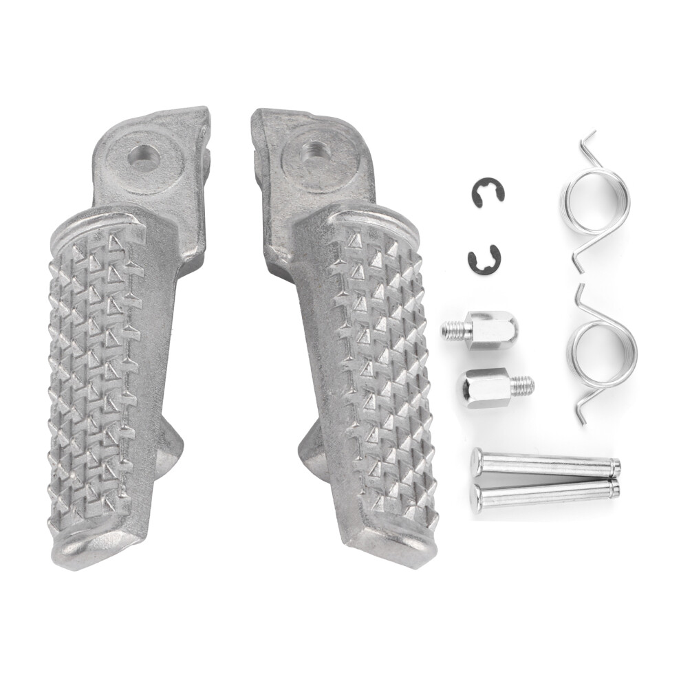 Pair Motorcycle Front Footrests Foot Peg Mounting 9121376573385