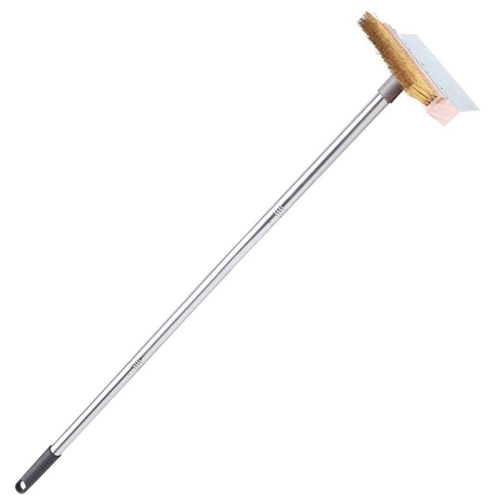 Pizza Oven Brush Grill Brush Removable Long Pole Grill Cleaning Tool