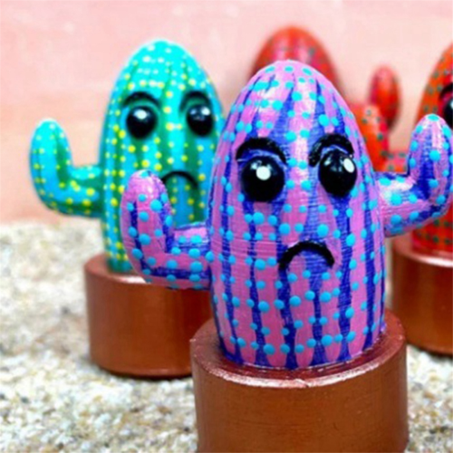 Cactus Doll Big Eye CactusMini Desktop Cactus Decoration C 2