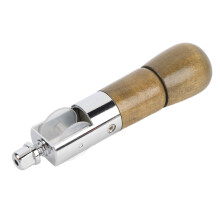 Professional Leather Sewing Awl Kit - Beechwood & Steel, 13cm