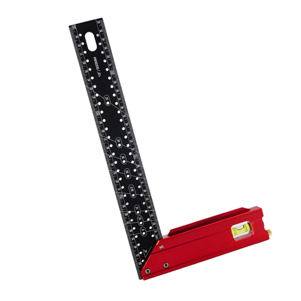 90 Degree Woodworking Square Combination Square Hole Ruler 30Cm 4713507906473