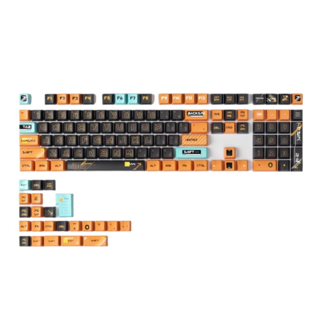 131 Keys Keycaps Pbt Cherry Profile For Mechanical Keyboard Red 4713507922800