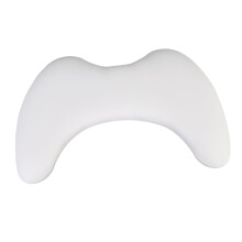 Repose-bras amovible en forme de U pour manucure 40 x 10,5 cm blanc
