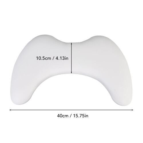 Nails Tech Bracciolo a forma di U cuscino 40x10.5cm Bianco 1