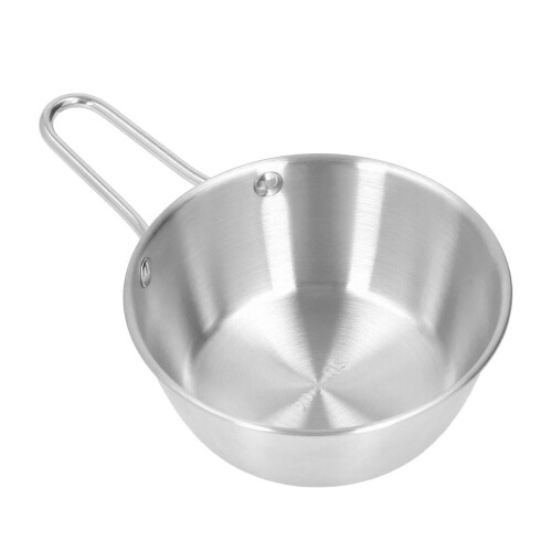 Camping-Schüssel aus 304-Edelstahl silber 4.5oz 1