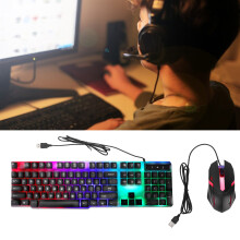 104-Tasten bunte Tastatur & Maus, 5 Mio. Lebensdauer, USB