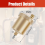 Automatic Air Vent Valve Kit, 1/8 Inch Automatic Air Bleed Vent 5