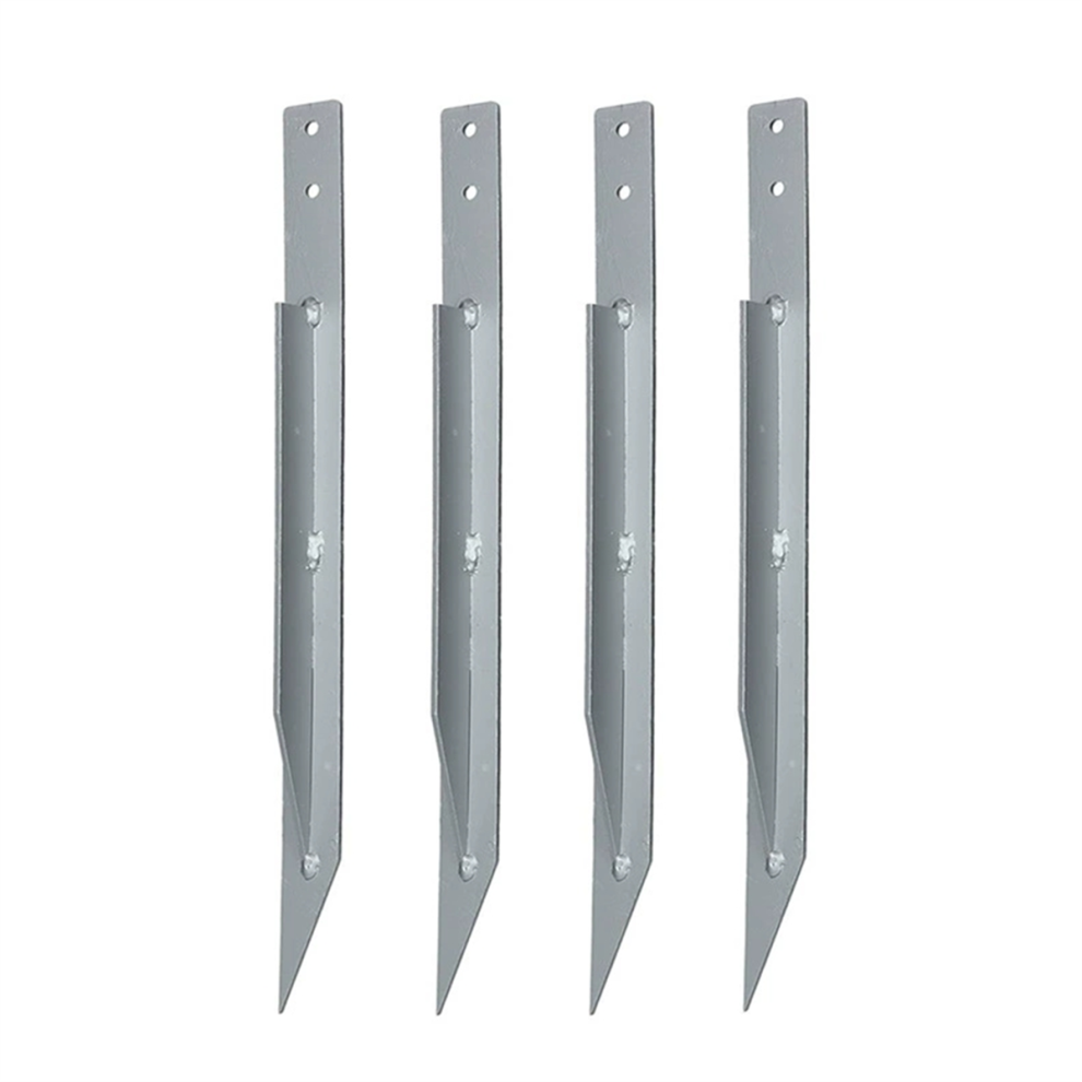 Pack Of 4 Fence Post Repair - Upgraded Fence Post Anchor Ground Spike 4713507963216