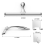 Stainless Steel Shower Squeegee with Adhesive Hook 3