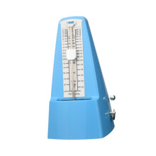 Metronome with Loud Sound, Metal Button, High Precision, Universal Compatibility for Guitar, Piano, Drums, Cello, Saxophone, Blue
