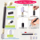 Glass Cutting Tool Set Kit, Wheeled Glass Tile Nippers Set 5