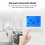 Smart Boiler Thermostat 86x86mm Backlit LCD Touch Child Lock 5+2 Weekly 9