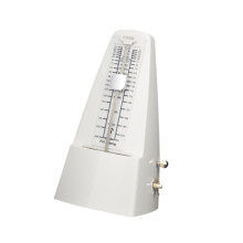Mechanical Metronome Professional High Precision Metal for Violin Drum Ukulele Loud Sound Easy to Read White