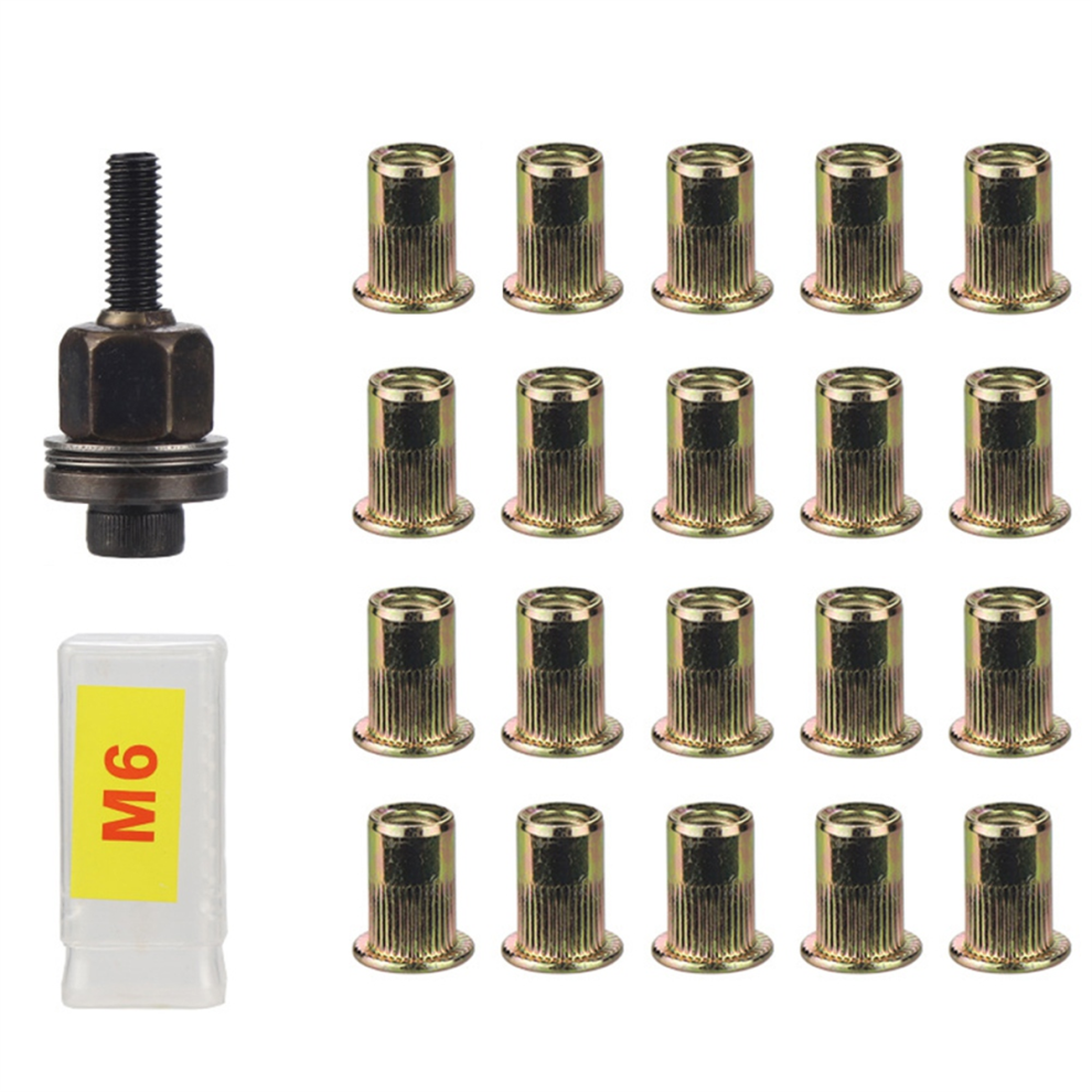 21Pcs Rivet Nut Tools Hand Rivet Nut For Rivnuts Tools For Nuts M6 4713507972577