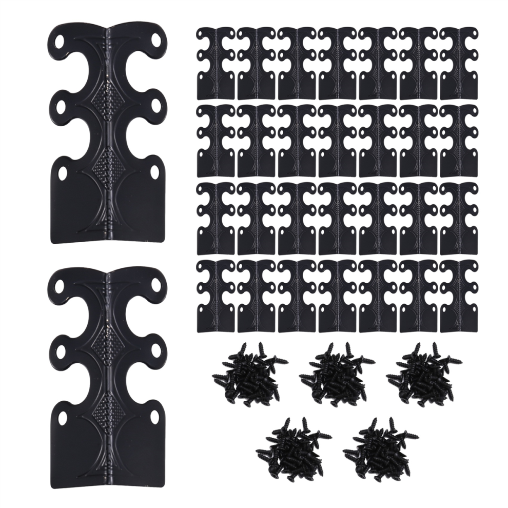 Baseboard Corner Protectors, Vintage Metal Corner Protector,Black 4713507972553
