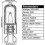 (25W) G9 halogen lamps 60W, 230V, 10 Pack 60W 2