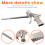 Expanding Foam Applicator Metal Blowing Tool Foam Caulk Tool Silver 6