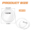28 Pcs Photo Buttons 3In Clear Button Pins,Acrylic Button Making Kit 3