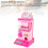 Miniature Capsule Vending Machine Toy, Plastic, 42.5x15cm, Pink 4