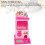 Miniature Capsule Vending Machine Toy, Plastic, 42.5x15cm, Pink 16