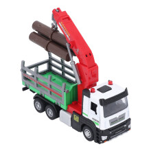 1:32 Camion-grue forestier en alliage 17x5cm vert 115mAh