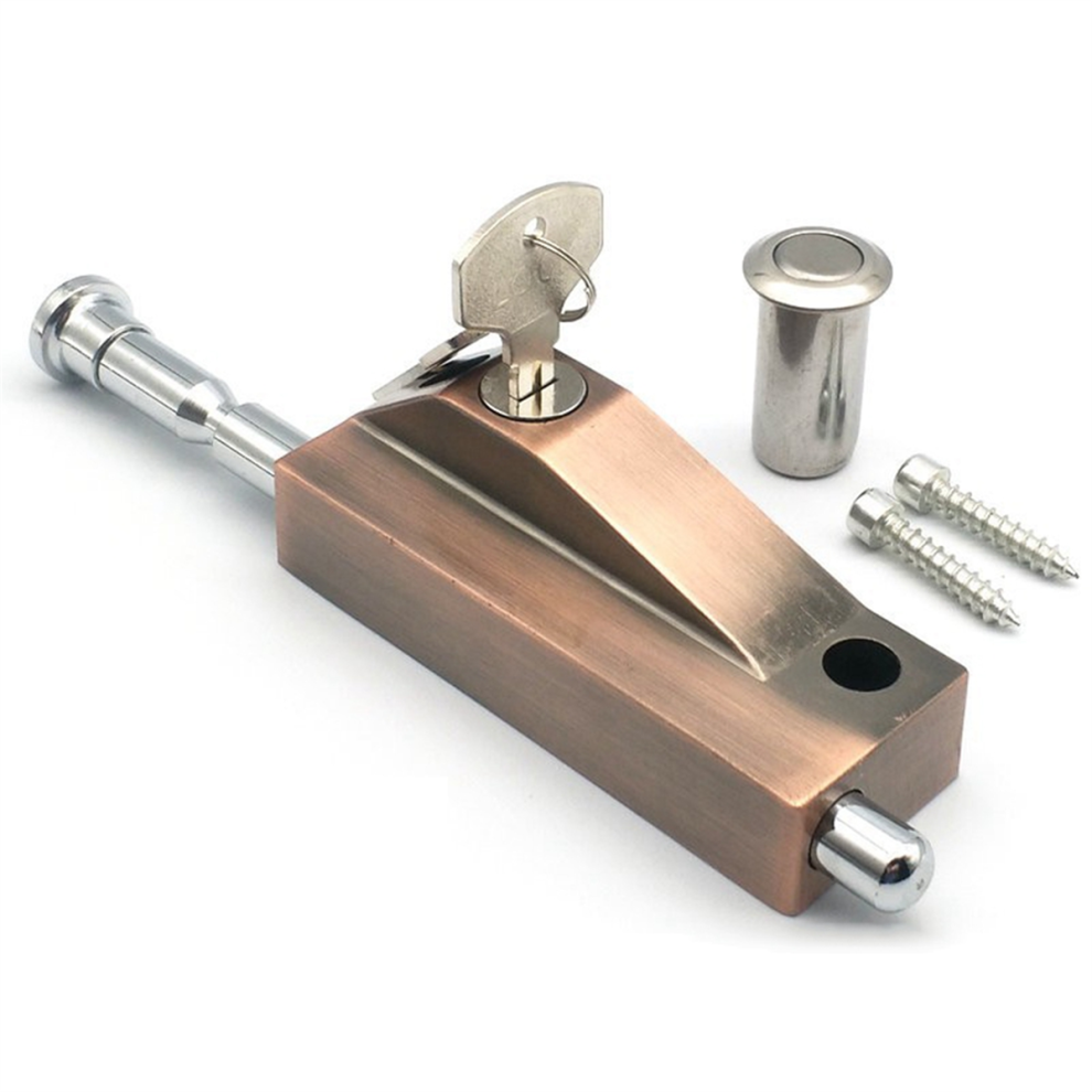 Revolving Door Latch Door Lock Double Door Spring Latch Anti-Theft A-image-OPC-PJKV5QN-NEW