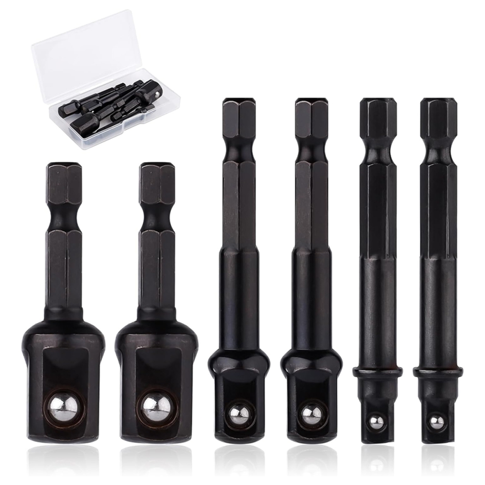 Impact Socket Adapter Set,1/4,1/2,3/8 In Impact Driver Conversion Set 4713507951503