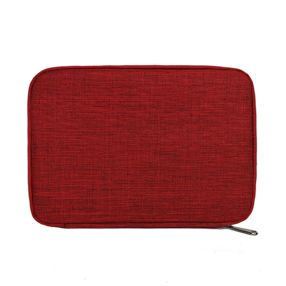 Watch Strap Organiser Bag For Smartwatch, Travel Polyester Storage Bag Holds 10+ Straps And 2 Watches, Color Red 6482260627182