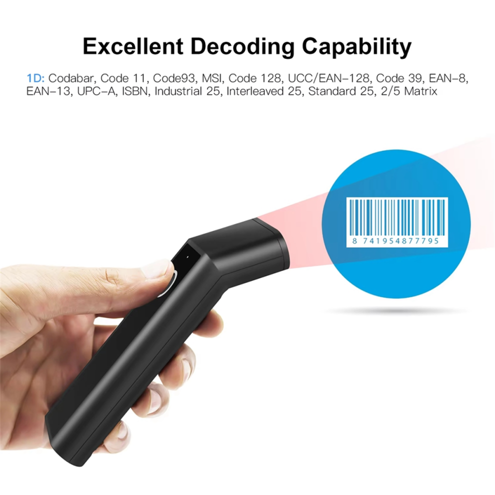 Barcode Scanner Handheld Bar Code Reader 1D