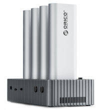 Stacja dokująca klonująca dysk SSD USB4 40 Gb/s M.2 NVMe 4-zatokowa