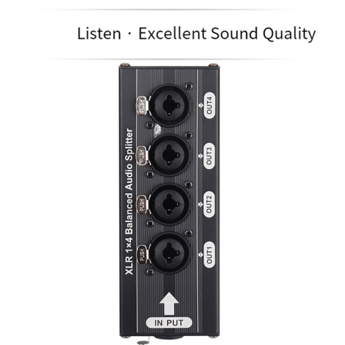 6.5TS Balanced XLR 1 in 4 Out Audio Distributor 1