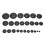 25Pcs Saxophone Leather Pads Universal Airtight 4