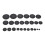 25Pcs Saxophone Leather Pads Universal Airtight 5