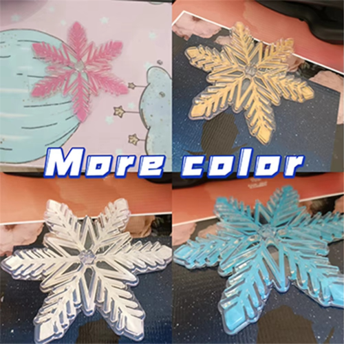 DIY Snowboard Stomp Pads Snowboard Mat Snowflake Shape Transparent 2