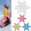DIY Snowboard Stomp Pads Snowboard Mat Snowflake Shape Transparent 4