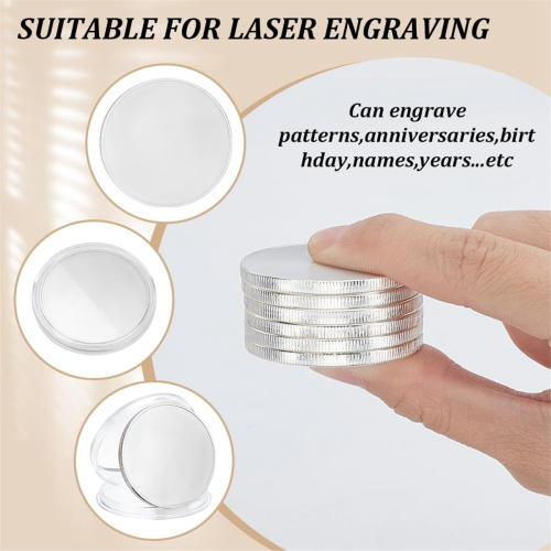 40 PCS Blank Coin Engraving Blanks Metal Stamping 2