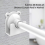 2 Pack Acrylic Shower Curtain Rod Wall Mount 6