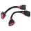 2Pcs Xenon (14 Pins) Headlights Wiring Harness Connector for 3