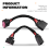 2Pcs Xenon (14 Pins) Headlights Wiring Harness Connector for 6