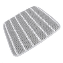 Cuscino da seduta per doccia in mesh 4D 45x45x3 cm Grigio/Bianco