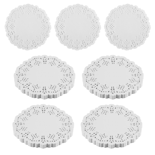 Lace Doilies Paper 100 Pcs,4.5 inch Liners for Cake,Tableware Display