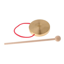Gong Mini Chinese New Year Party Noisemaker Set of 2, Copper Cactus Car Accessories, Traditional Chinese Desk Bell
